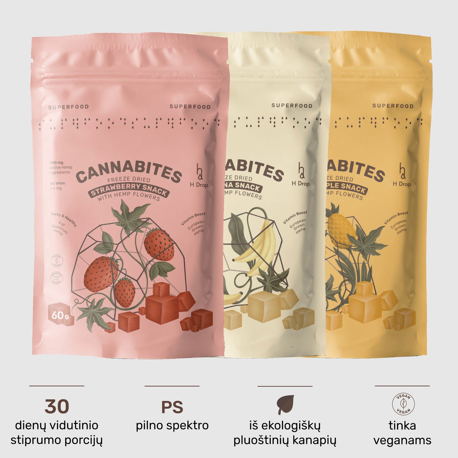 BURST HIGH vol.1〜17セット+ DX CANNABIS HIGH 0-Cannabites-snack-front-300mg